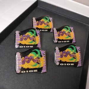 Set Of 5 2010 Mattoon Cobras Pins